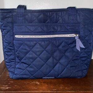 Vera Bradley Blue Quilted Tote Bag